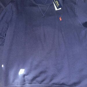 Polo by Ralph Lauren Men's Dark Blue Crewneck Sweater